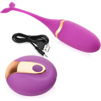 STIMULAČNÍ VAJÍČKO DO VAGÍNY I ANÁLU  NA DÁLKOVÉ OVLÁDÁNÍ  - 10 SEX FUNKCÍ FIALOVÁ BARVA - 76661584 - 2