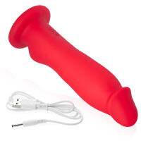 Realistický flexibilní vibrátor s výstupkem 9 funkcí 18 cm - 78328195 - 2